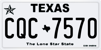 TX license plate CQC7570