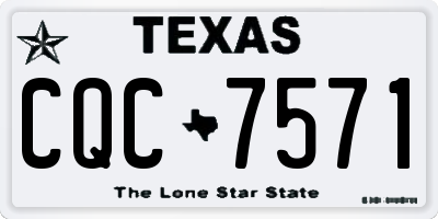 TX license plate CQC7571