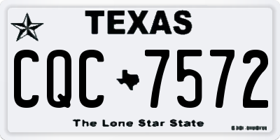 TX license plate CQC7572