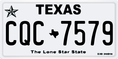 TX license plate CQC7579