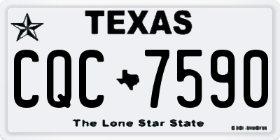 TX license plate CQC7590