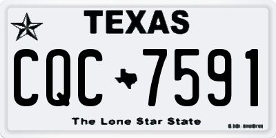 TX license plate CQC7591