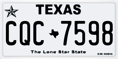 TX license plate CQC7598