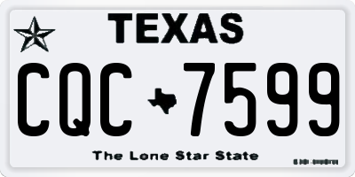 TX license plate CQC7599