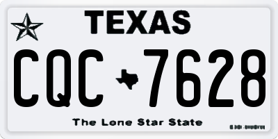 TX license plate CQC7628