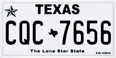 TX license plate CQC7656