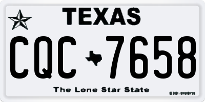 TX license plate CQC7658