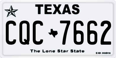 TX license plate CQC7662