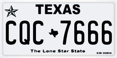 TX license plate CQC7666