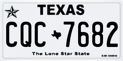 TX license plate CQC7682