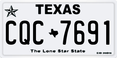 TX license plate CQC7691