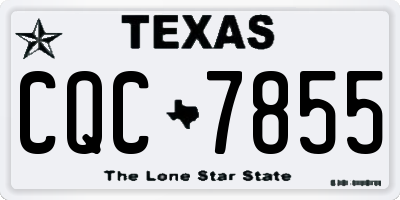 TX license plate CQC7855