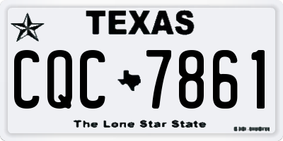 TX license plate CQC7861