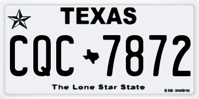 TX license plate CQC7872