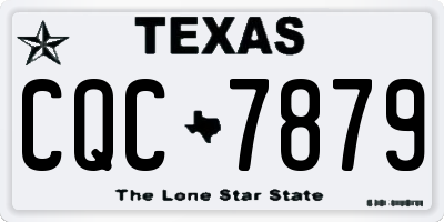 TX license plate CQC7879