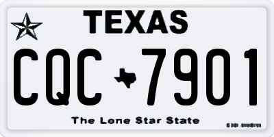 TX license plate CQC7901