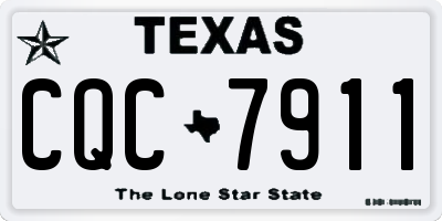 TX license plate CQC7911