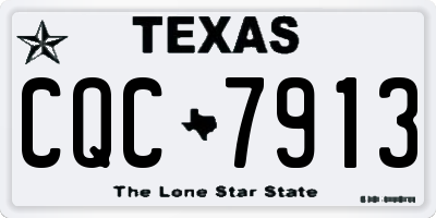 TX license plate CQC7913