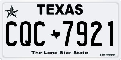 TX license plate CQC7921