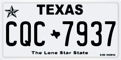TX license plate CQC7937
