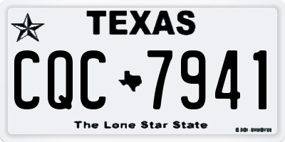 TX license plate CQC7941