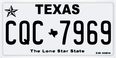 TX license plate CQC7969