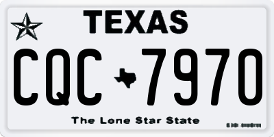 TX license plate CQC7970