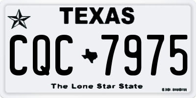 TX license plate CQC7975