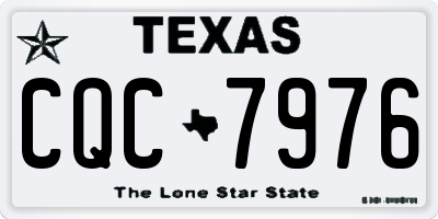 TX license plate CQC7976