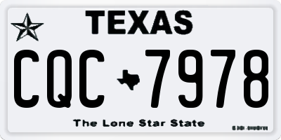 TX license plate CQC7978