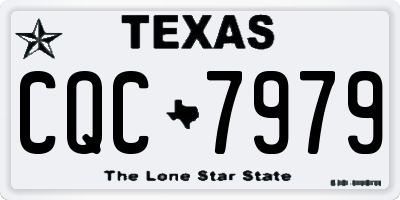 TX license plate CQC7979