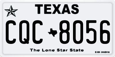 TX license plate CQC8056