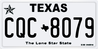 TX license plate CQC8079