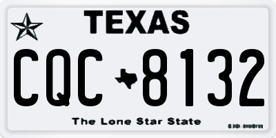 TX license plate CQC8132
