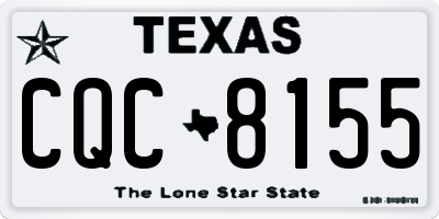 TX license plate CQC8155