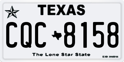 TX license plate CQC8158