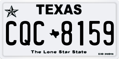 TX license plate CQC8159