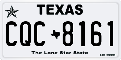TX license plate CQC8161