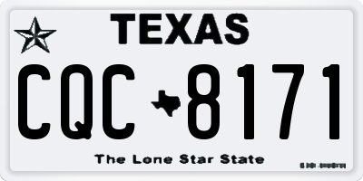 TX license plate CQC8171