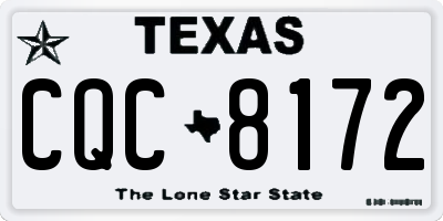TX license plate CQC8172