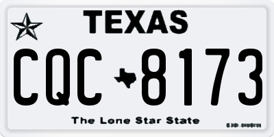 TX license plate CQC8173