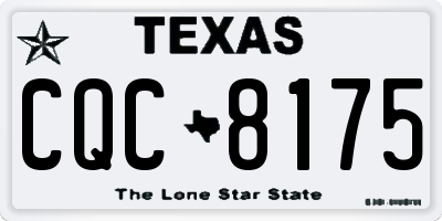 TX license plate CQC8175