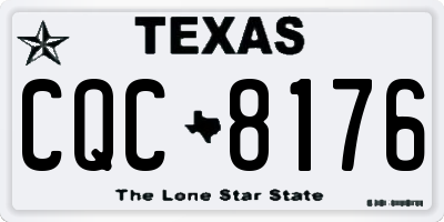 TX license plate CQC8176