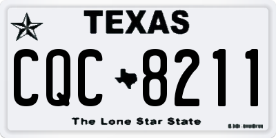 TX license plate CQC8211