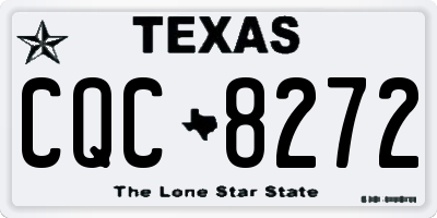 TX license plate CQC8272