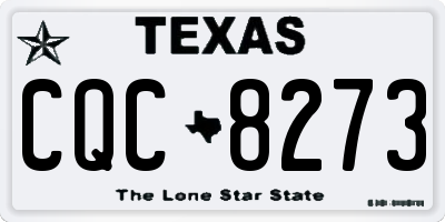 TX license plate CQC8273