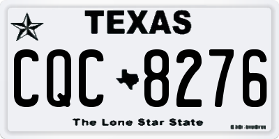 TX license plate CQC8276
