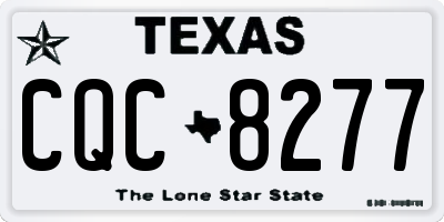 TX license plate CQC8277