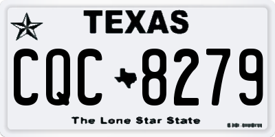TX license plate CQC8279