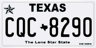 TX license plate CQC8290